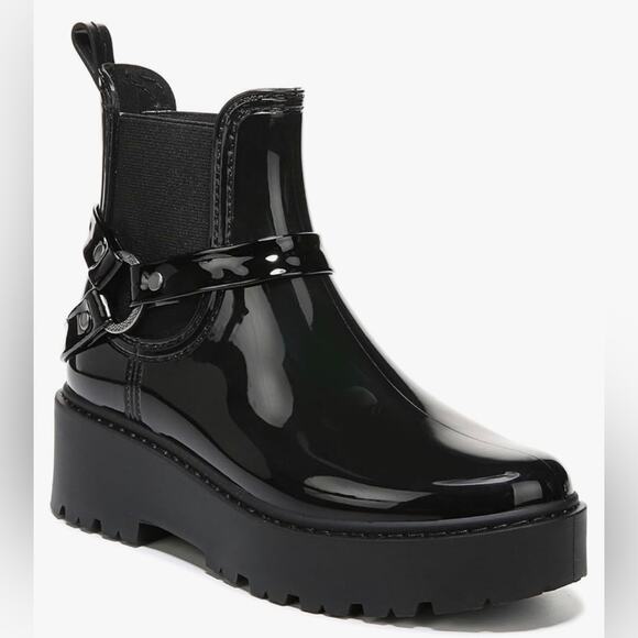 ZODIAC Women’s Rain Boots, Chunky Sole, Gorpcore, Whimsigoth, Pull-On, Size 8 - Picture 8 of 12